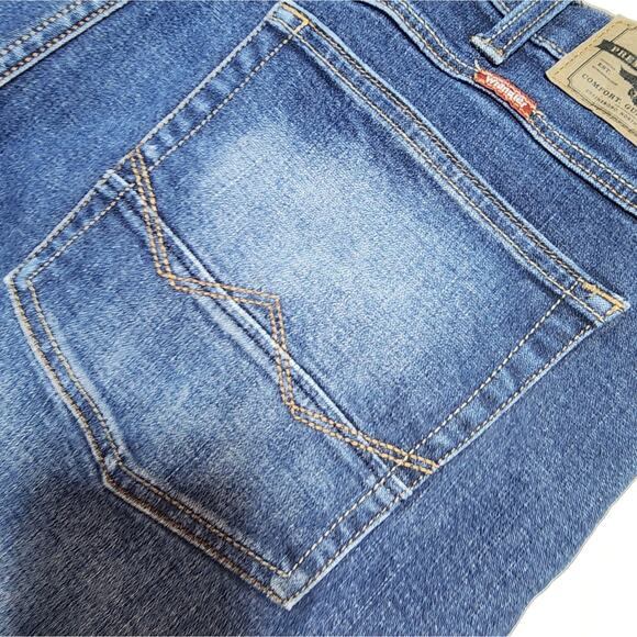 WRANGLER EUC MENS SZ 38 DENIM BLUE JEANS - Picture 8 of 10